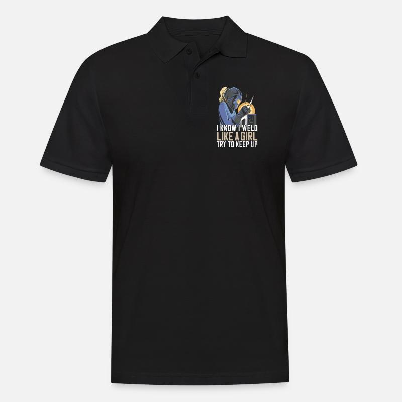 Welder Mama pour soudeurs et - Polo Homme - noir