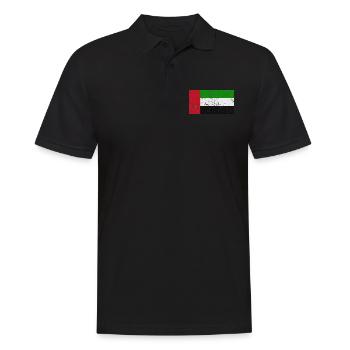 Vereinigte Arabische Emirate - Männer Poloshirt - Schwarz - Vorne - Kai (181cm)