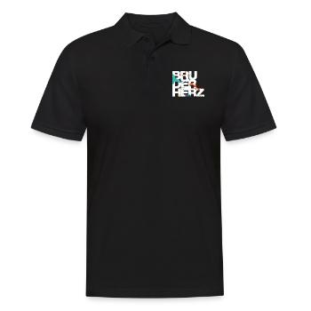 Bruderherz Bester Bruder der Welt Geschenkidee - Männer Poloshirt - Schwarz - Vorne - Kai (181cm)