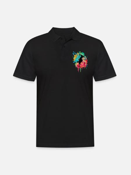 stuntscooter kickscooter scooter kick scooter eroller - Men's Polo Shirt - black