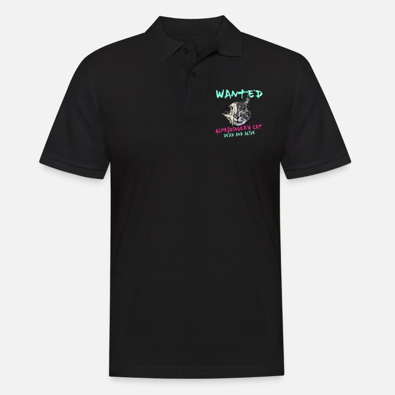 Physique des chats de Schrödinger Les geeks des chats de Schrödinger - Polo Homme - noir
