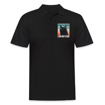 Funny Meme for I am not a Cat - Men's Polo Shirt - black - Front - Kai (181cm)