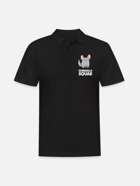Chinchilla - Chinchilla Squad - Men's Polo Shirt - black