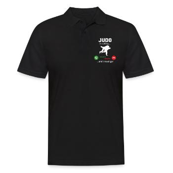 Le judo m’appelle et je dois y aller - Polo Homme - noir - Devant - Kai (181cm)