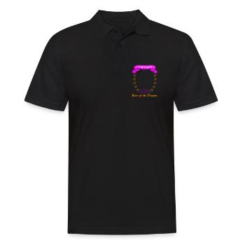 Anniversaire de l’année du dragon pour le portrait - Polo Homme - noir - Devant - Kai (181cm)