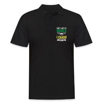 Je ne me contente pas de piloter des drones, je les écrase aussi - Polo Homme - noir - Devant - Kai (181cm)