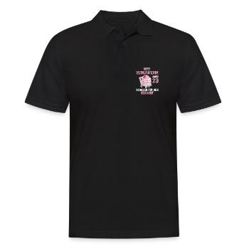 Verkäuferin 23 Geburtstag Verkaufen Verkauf Spruch - Männer Poloshirt - Schwarz - Vorne - Kai (181cm)