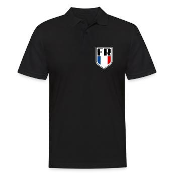 France Flag Official French symbol - Men's Polo Shirt - black - Front - Kai (181cm)