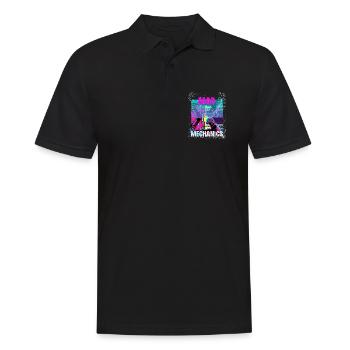 Mécaniques Folles – Art du garage du singe néon - Polo Homme - noir - Devant - Kai (181cm)