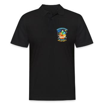 Funny Cleaning Design - Men's Polo Shirt - black - Front - Kai (181cm)