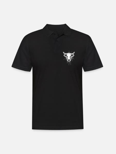 Bull Head Bull Graffiti Vector - Men's Polo Shirt - black