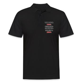Unbroken Still Standing – Citation de déclaration forte - Polo Homme - noir - Devant - Kai (181cm)