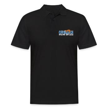 Offenbach chill mal dein Leben Faultier Heimat - Männer Poloshirt - Schwarz - Vorne - Kai (181cm)