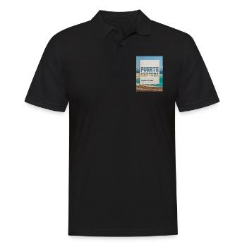 Fuerteventura Sommer Sonne Strand Meer Palmen - Männer Poloshirt - Schwarz - Vorne - Kai (181cm)