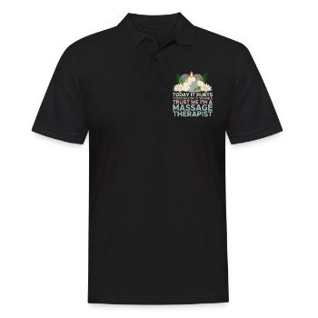 Physical Therapist Speech and Massage Therapy Chir - Männer Poloshirt - Schwarz - Vorne - Kai (181cm)