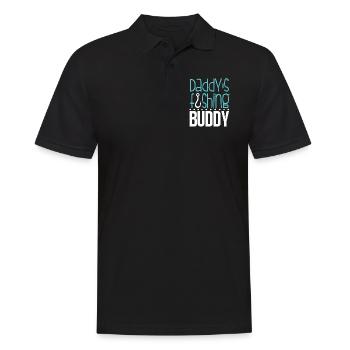 Daddy's Fishing Buddy Shirt - Men's Polo Shirt - black - Front - Kai (181cm)