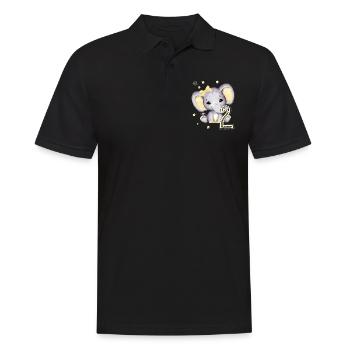 Kinder Geburtstagsgeschenk 2 Jahre Mädchen - Männer Poloshirt - Schwarz - Vorne - Kai (181cm)