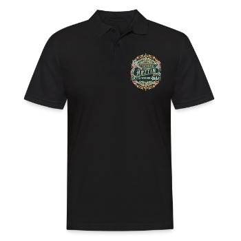 Ärztin Ich bin diese legendäre Ärztin - Männer Poloshirt - Schwarz - Vorne - Kai (181cm)