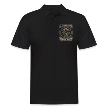 Fahrrad 1960 Radsport Rennrad Radfahrer Geburtstag - Männer Poloshirt - Schwarz - Vorne - Kai (181cm)