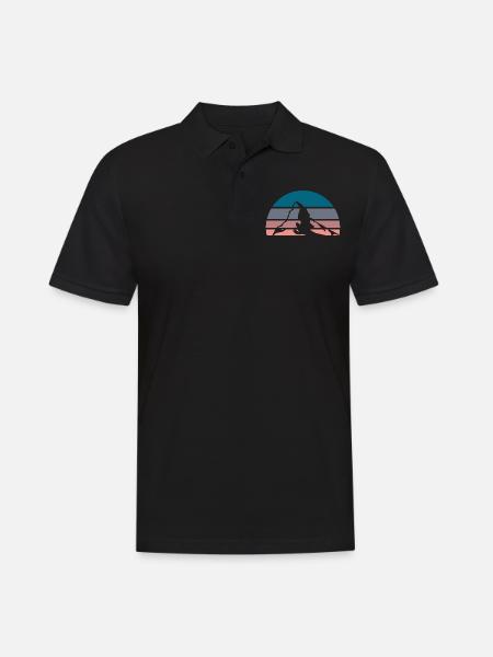 Matterhorn in colour - Men's Polo Shirt - black