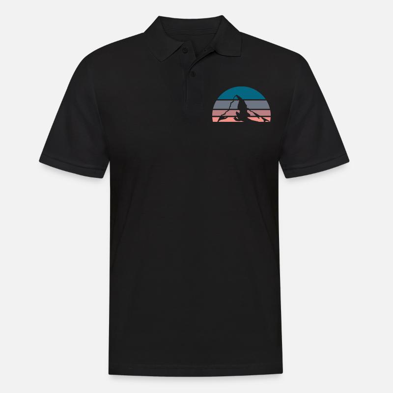 Cervin en couleur - Polo Homme - noir