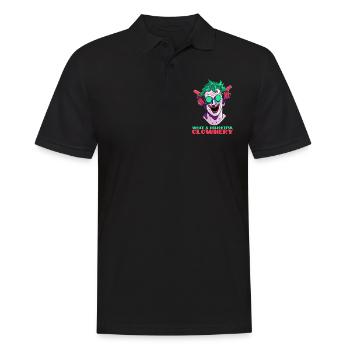 What a delightful clown - Men's Polo Shirt - black - Front - Kai (181cm)