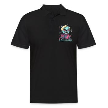 Est-ce que c’est le paradis, une poupée d’anime folle - Polo Homme - noir - Devant - Kai (181cm)