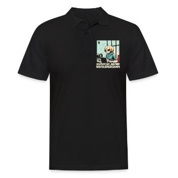 Another nervous breakdown in the office - Men's Polo Shirt - black - Front - Kai (181cm)