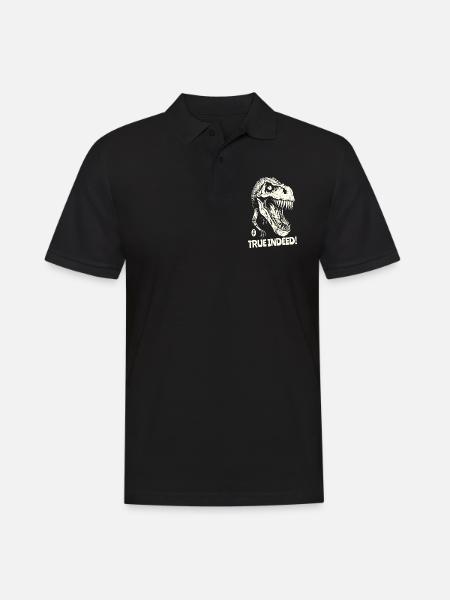 Verily, a dinosaur skull - Men's Polo Shirt - black