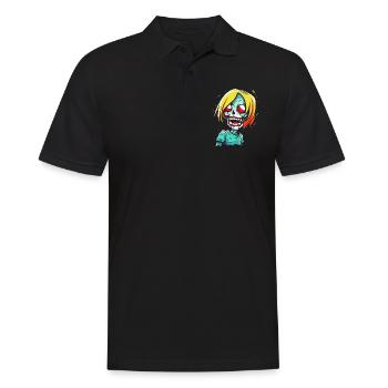 Fille de dessin animé zombie effrayante - Polo Homme - noir - Devant - Kai (181cm)
