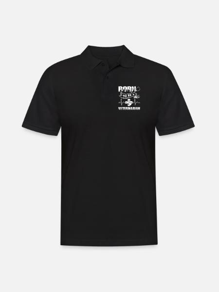 Veterinarian Born To Be A Veterinarian - Men's Polo Shirt - black