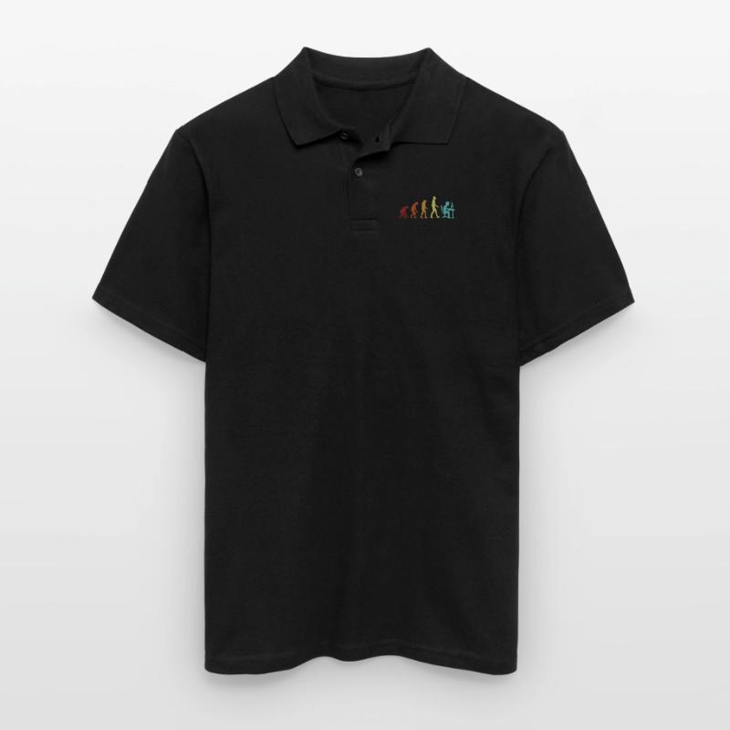 Programmer Evolution Full Stack Coder Software Men's Polo Shirt