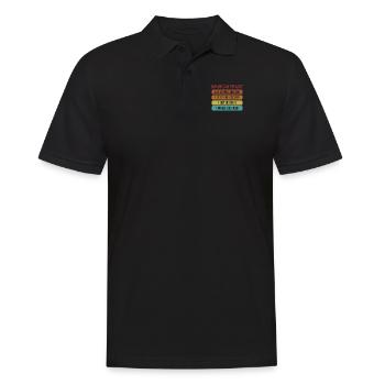 Bevor Du Fragst IT-Betrieb Informatiker Admin - Männer Poloshirt - Schwarz - Vorne - Kai (181cm)
