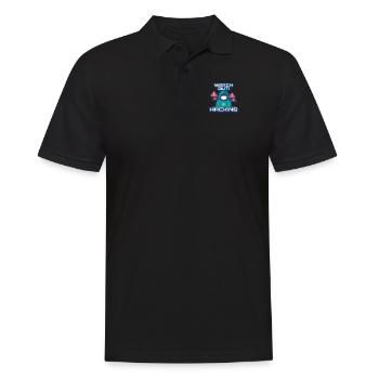 Watch Out Hacking Full Stack Coder Software - Men's Polo Shirt - black - Front - Kai (181cm)