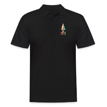 Retro Arrowhead Hunter Arrowhead Collecting - Männer Poloshirt - Schwarz - Vorne - Kai (181cm)