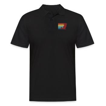 Retro Longhair Shorttail Longtail Breeder - Men's Polo Shirt - black - Front - Kai (181cm)