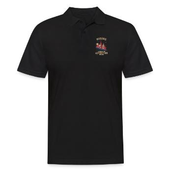 Hiking Where Adventure Begins Trekking - Männer Poloshirt - Schwarz - Vorne - Kai (181cm)
