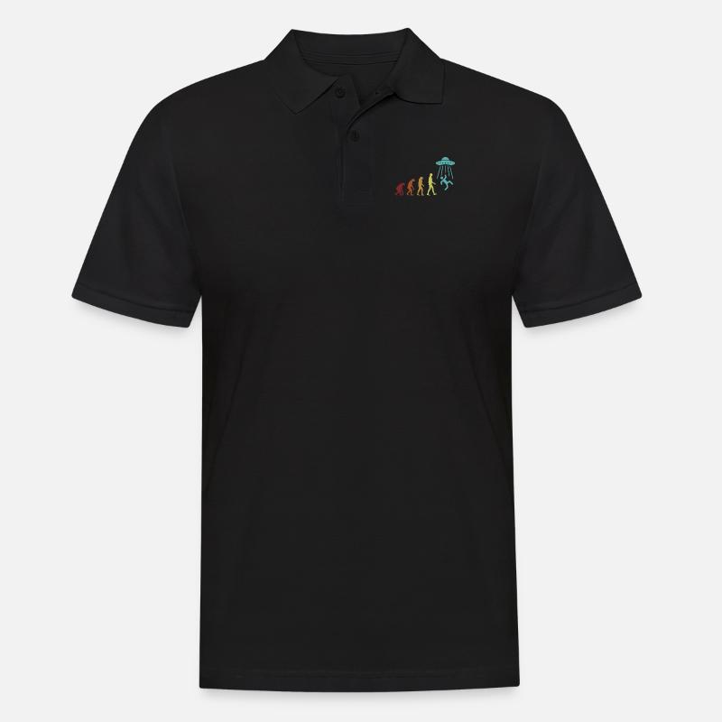 Alien Evolution Außerirdischer Ufo Conspiracy - Polo Homme - noir
