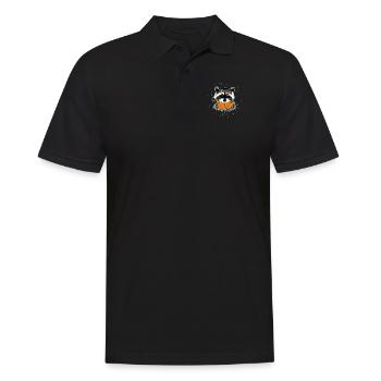 Trash Panda Freund Königin Liebhaber Waschbär - Männer Poloshirt - Schwarz - Vorne - Kai (181cm)