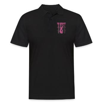 Der Luftakrobat Luftakrobat Gymnastik Aerial Yoga - Männer Poloshirt - Schwarz - Vorne - Kai (181cm)