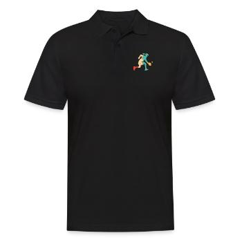 Pickleball Retro Pickleball professionnel Fan de pickleball - Polo Homme - noir - Devant - Kai (181cm)