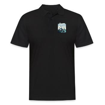 Camping Zelten Glamping Campingplatz Camper - Männer Poloshirt - Schwarz - Vorne - Kai (181cm)