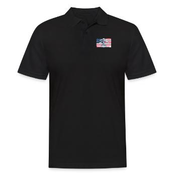Bonsai American Flag Indoor Bonsai Bonsai Schalen - Männer Poloshirt - Schwarz - Vorne - Kai (181cm)