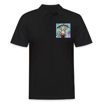 Joyeux Noël, Noël. - Polo Homme - noir - Devant - Kai (181cm)