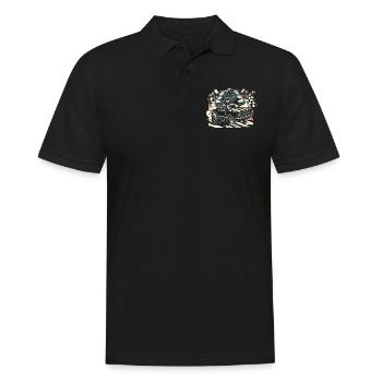 Course de voitures de dragsters - Cadeau pour les fans de sport automobile ! - Polo Homme - noir - Devant - Kai (181cm)