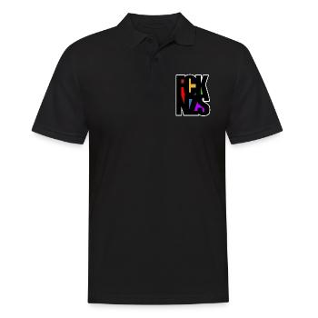FCK NZS - Gegen Rechts - Nie wieder ist jetzt - Männer Poloshirt - Schwarz - Vorne - Kai (181cm)