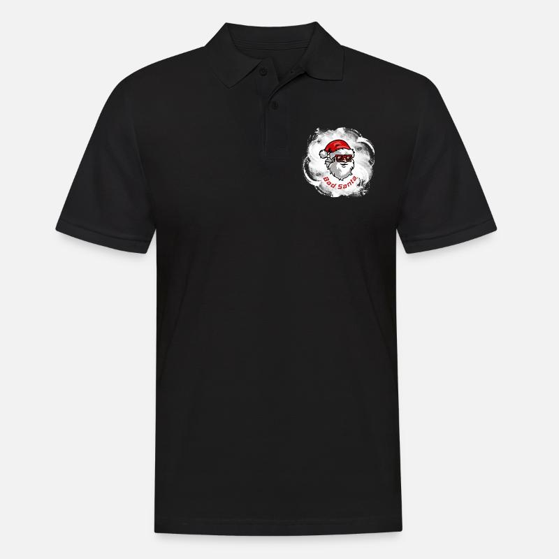 Bad Santa - Männer Poloshirt - Schwarz