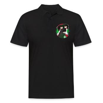 Burundi - Männer Poloshirt - Schwarz - Vorne - Kai (181cm)