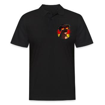 Germany - Men's Polo Shirt - black - Front - Kai (181cm)