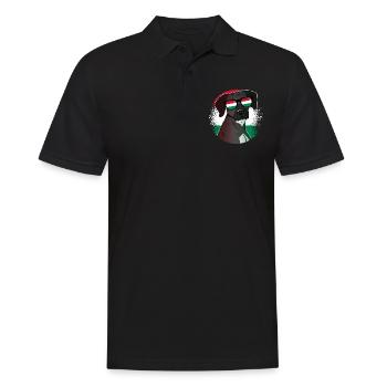 Hungary - Men's Polo Shirt - black - Front - Kai (181cm)